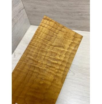 Клён Волнистый Печёный 150 гр заготовка накладки на головку грифа Тангент ААА Волна АА 7х124х240 мм-4