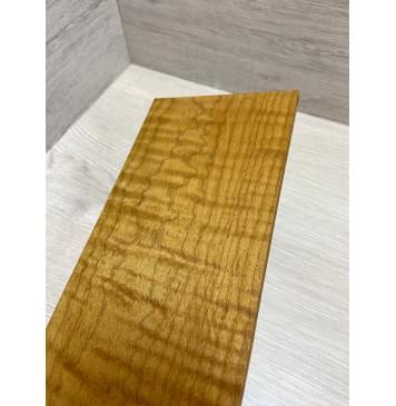 Клён Волнистый Печёный 150 гр заготовка накладки на головку грифа Тангент ААА Волна ААА 6х124х240 мм-5