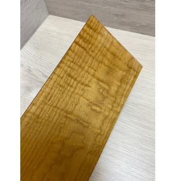 Клён Волнистый Печёный 150 гр заготовка накладки на головку грифа Тангент ААА Волна ААА 6х124х240 мм-4