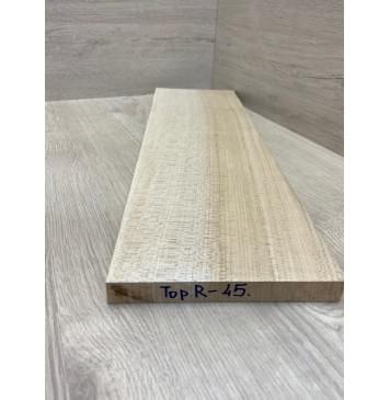 Клён Чёрный заготовка на топ Радиал АА 20,5х160х505 мм (1шт под распил)-4