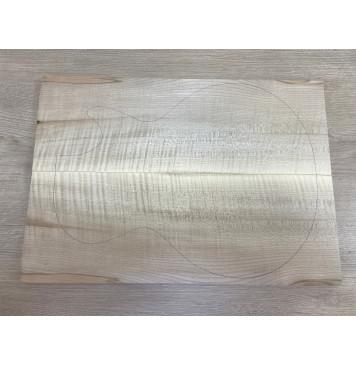 Клён Американский Белый Волнистый заготовка на топ Радиал АА Волна АА 20х174х500 мм  2 шт (книжкой)-5