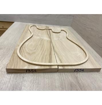 Ясень Белый  заготовка на топ Тангент ААА 18х183х495 мм  2шт (книжкой)-2