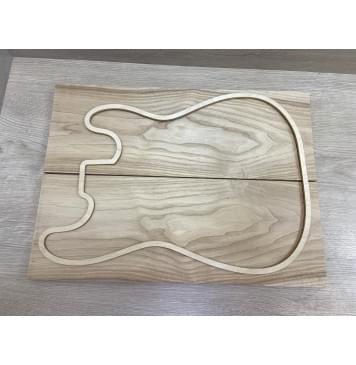 Ясень Белый  заготовка на топ Тангент ААА 18х183х495 мм  2шт (книжкой)-1