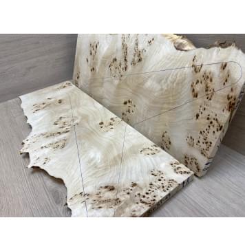 Тополь Кап заготовка на топ Смешанный ААА 20х210-230х650 мм - 2 шт. (книжкой)-2