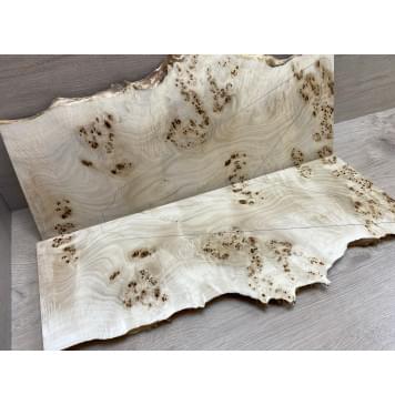 Тополь Кап заготовка на топ Смешанный ААА 20х210-230х650 мм - 2 шт. (книжкой)-1