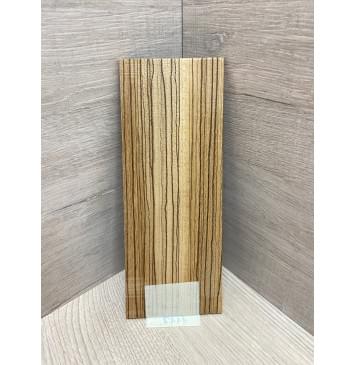 Зебрано заготовка накладки на головку грифа Радиал ААА 4,5х80-88х215 мм-0