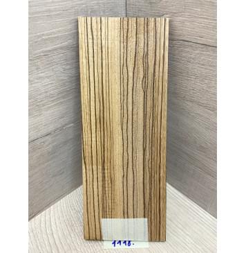 Зебрано заготовка накладки на головку грифа Радиал ААА 5,5х80-88х215 мм-1