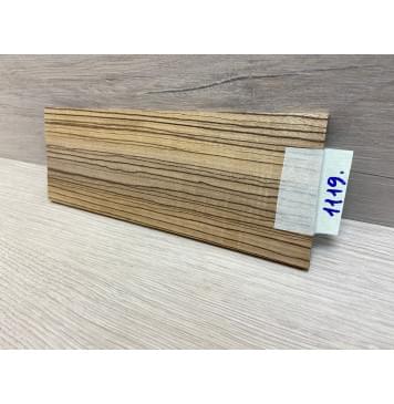 Зебрано заготовка накладки на головку грифа Радиал ААА 6х80-88х215 мм-2