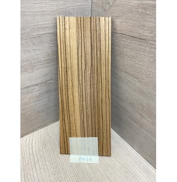 Зебрано заготовка накладки на головку грифа Радиал ААА 6х80-88х215 мм-0