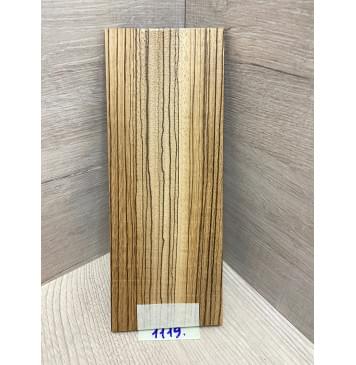 Зебрано заготовка накладки на головку грифа Радиал ААА 6х80-88х215 мм-1