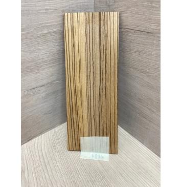 Зебрано заготовка накладки на головку грифа Радиал ААА 4,5х80-88х215 мм-0