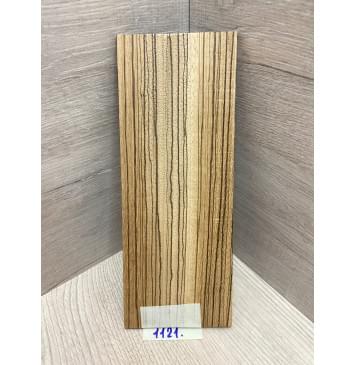 Зебрано заготовка накладки на головку грифа Радиал ААА 4,5х80-88х215 мм-1