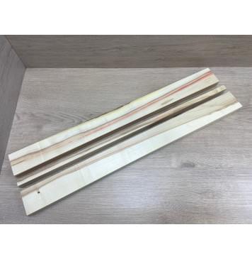 Клён Американский заготовка для переклеенного грифа электрогитары Радиал АА 28х(65-15-65)х710  мм из 3х частей-3