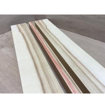 Клён Американский заготовка для переклеенного грифа электрогитары Радиал АА 28х(65-15-65)х710  мм из 3х частей-1