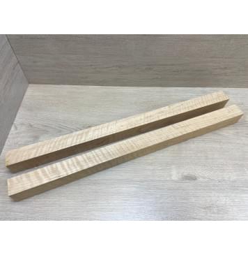 Ольха Волнистая  заготовка для переклеенного грифа электрогитары Радиал АА Волна ААА 51х(43-43)х715 мм - из 2х частей-5