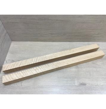 Ольха Волнистая  заготовка для переклеенного грифа электрогитары Радиал АА Волна ААА 51х(43-43)х715 мм - из 2х частей-6