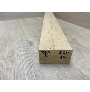 Ольха Волнистая  заготовка для переклеенного грифа электрогитары Радиал АА Волна ААА 51х(43-43)х715 мм - из 2х частей-4