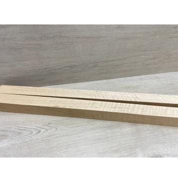 Ольха Волнистая  заготовка для переклеенного грифа электрогитары Радиал АА Волна ААА 51х(43-43)х715 мм - из 2х частей-2