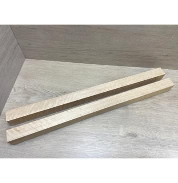 Ольха Волнистая заготовка для переклеенного грифа электрогитары Радиал АА Волна А 51х(43-43)х725 мм - из 2х частей-0