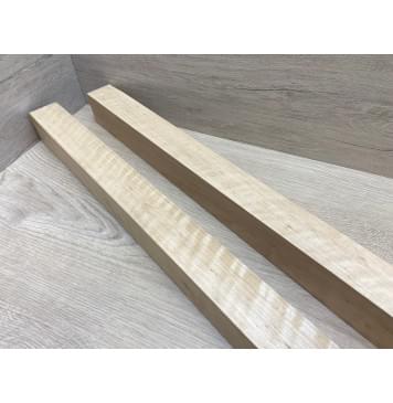 Ольха Волнистая заготовка для переклеенного грифа электрогитары Радиал АА Волна А 51х(43-43)х725 мм - из 2х частей-6