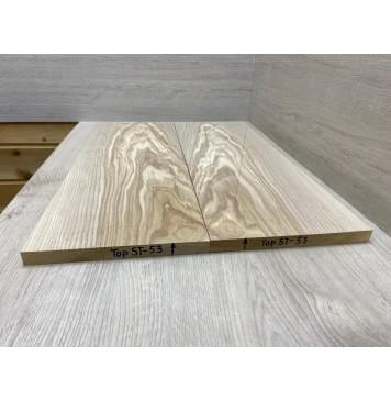 Ясень Оливковый заготовка на топ Смешанный ААА 19х225х620 мм 2 шт (книжкой)-3