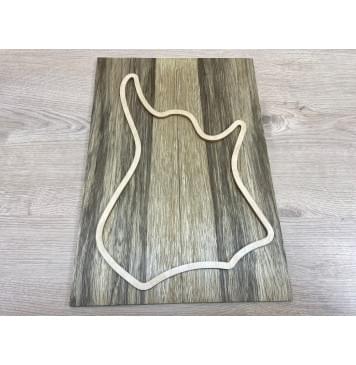 Корина Чёрная заготовка на топ для Тревел гитары Смешанный ААА 7.3х149х425 мм 2шт (книжкой)-0