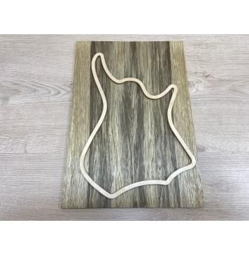 Корина Чёрная заготовка на топ для Тревел гитары Смешанный ААА 7.3х149х425 мм 2шт (книжкой)-1