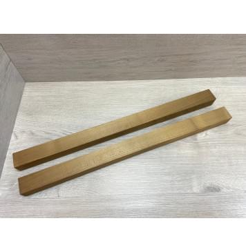 Клён Белый (Печёный) заготовка для переклеенного грифа безголовой гитары Радиал АА 34х(40-40)х600 мм - из 2х частей-1