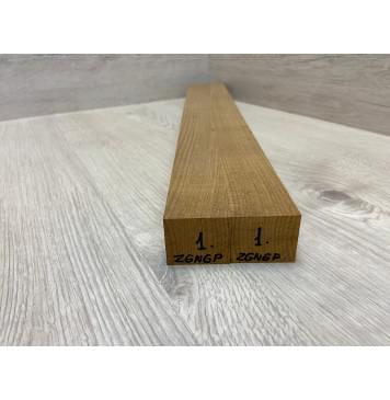 Клён Белый (Печёный) заготовка для переклеенного грифа безголовой гитары Радиал АА 34х(40-40)х600 мм - из 2х частей-2