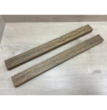 Овенгкол заготовка для переклеенного грифа безголовой гитары Радиал ААА 28х(51-51)х560 мм - из 2х частей-0