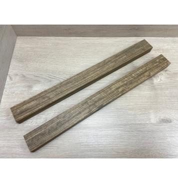 Овенгкол заготовка для переклеенного грифа безголовой гитары Радиал ААА 28х(51-51)х560 мм - из 2х частей-4