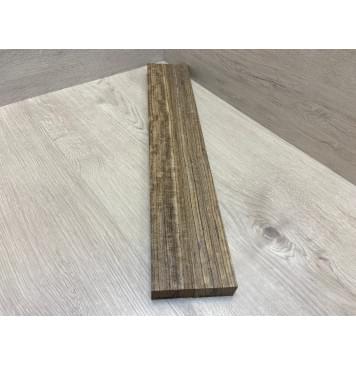 Овенгкол заготовка для переклеенного грифа безголовой гитары Радиал ААА 28х(51-51)х560 мм - из 2х частей-2