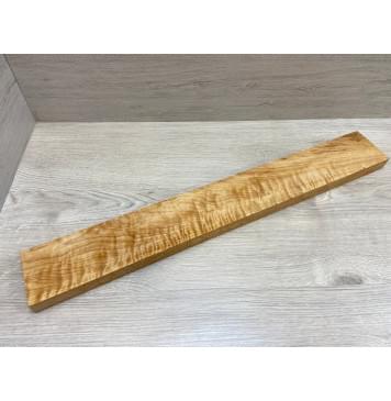 Ольха Волнистая заготовка грифа для электрогитары Смешанный ААА Волна АА 27х86х645 мм-1