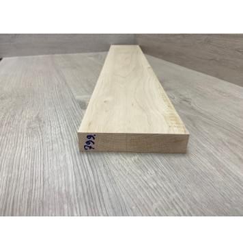 Ольха заготовка грифа для электрогитары Тангент ААА 27х130х750 мм-2