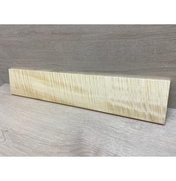 Клён Американский Белый Волнистый заготовка накладки для электрогитары Радиал АА Волна ААА 9х103х550 мм-0