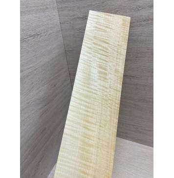 Клён Американский Белый Волнистый заготовка накладки для электрогитары Радиал АА Волна ААА 9х103х550 мм-7