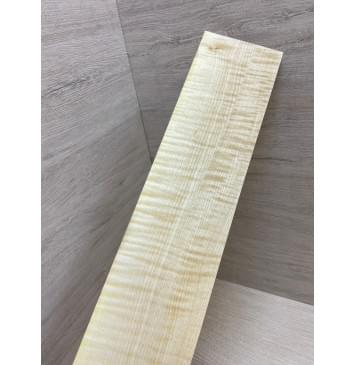 Клён Американский Белый Волнистый заготовка накладки для электрогитары Радиал АА Волна ААА 9.5х97х560 мм-7