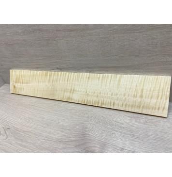 Клён Американский Белый Волнистый заготовка накладки для электрогитары Радиал АА Волна ААА 8.5х97х560 мм-0