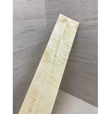 Клён Американский Белый Волнистый заготовка накладки для электрогитары Радиал АА Волна ААА 8.5х97х560 мм-8