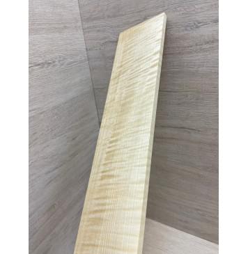 Клён Американский Белый Волнистый заготовка накладки для электрогитары Радиал АА Волна ААА 9х88х550 мм-12