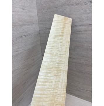 Клён Американский Белый Волнистый заготовка накладки для электрогитары Радиал АА Волна ААА 9х88х550 мм-7