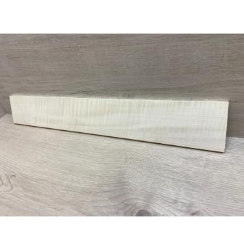 Клён Американский Белый Волнистый заготовка накладки для электрогитары Радиал АА Волна АА 8.5х92-82х560 мм-4