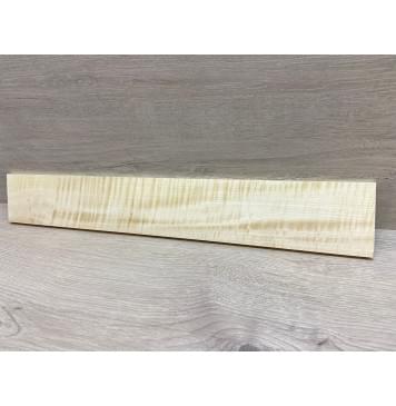 Клён Американский Белый Волнистый заготовка накладки для электрогитары Радиал АА Волна АА 8.5х92-82х560 мм-0