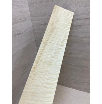 Клён Американский Белый Волнистый заготовка накладки для электрогитары Радиал АА Волна АА 8.5х92-82х560 мм-7