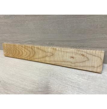 Клён Белый Явор, Волнистый заготовка накладки для электрогитары Тангент А Волна ААА 11.5х78х535 мм-0