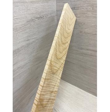 Клён Белый Явор, Волнистый заготовка накладки для электрогитары Тангент А Волна ААА 11.5х78х535 мм-9