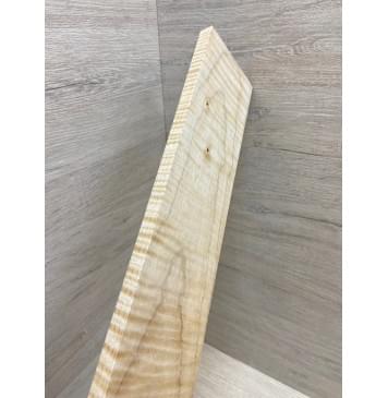 Клён Белый Явор, Волнистый заготовка накладки для электрогитары Тангент А Волна ААА 11.5х78х535 мм-6