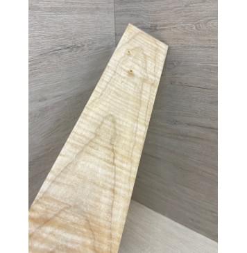 Клён Белый Явор, Волнистый заготовка накладки для электрогитары Тангент А Волна ААА 11.5х78х535 мм-5