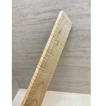 Клён Белый Явор, Волнистый заготовка накладки для электрогитары Тангент А Волна ААА 11х78х535 мм-8