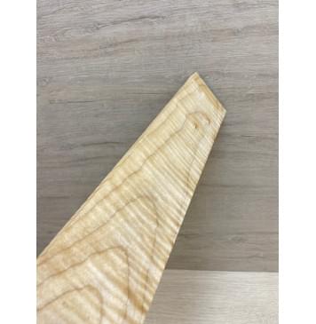 Клён Белый Явор, Волнистый заготовка накладки для электрогитары Тангент А Волна ААА 11х78х535 мм-6